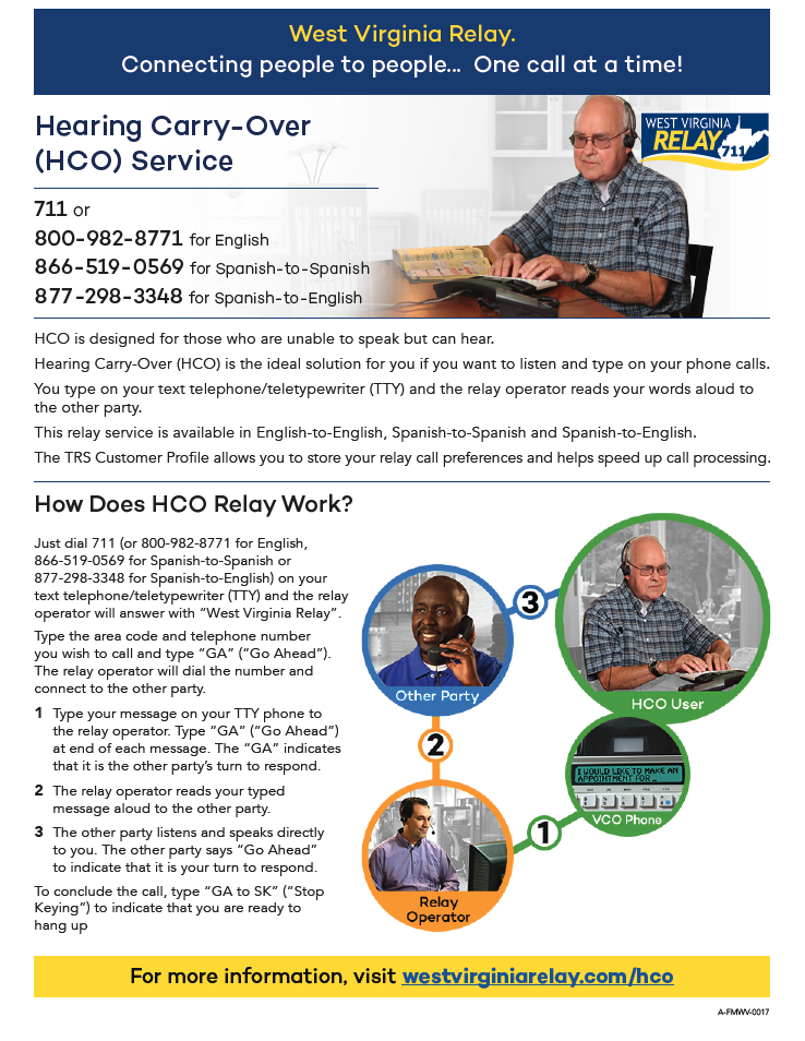 Hearing Carry-Over (HCO) Flyer
